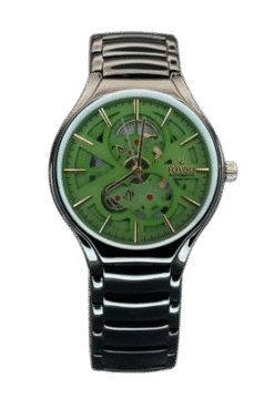 RADO TRUE ROUND AUTOMATIC OPEN HEART – BLACK GREEN