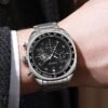 Gucc_i chronograph Silver-Black