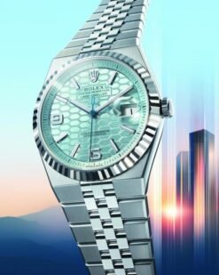Rolee_x Oyster Perpetual Land Dweller Light Green