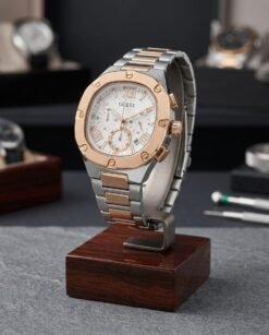 Guess Square Chronograph 2Ton-Copper-White