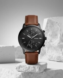 Fossi_l Townsman Chronograph DarkBrown-Black-Black