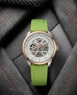 Tommmy Hilfige_r Automatic Silicon Green-Copper-White