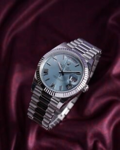 Role_x Oyster Perpetual Day Date 40 Battery Silver-SkyBlue