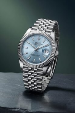 Rolee_x Oyster Perpetual Date Just Silver-SkuBlue