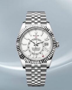 Rolee_x Oyster Perpetual Sky Dweller Silver-White