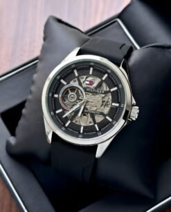 Tommy Hilfige_r Automatic Silicon Black-Silver-Black