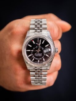 Rolee_x Oyster Perpetual Sky Dweller Silver-Black