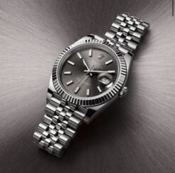 Rolee_x Oyster Perpetual Date Just Silver-Grey