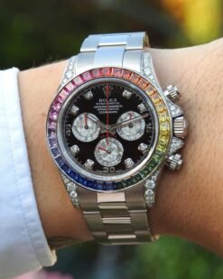 Rolee_x Oyster Perpetual Rainbow Silver