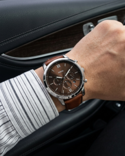 Fossi_l Neutro Chronograph DarkBrown-Silver-Brown