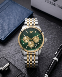 Emporio Armann_i AR11581 Chronograph 2Ton-Gold-Green