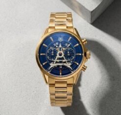 Tag Heuee_r Carrera Paris EiffelTower Gold-Black