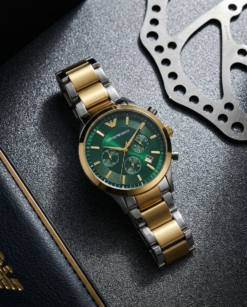 Emporio Armaan_i Classic 2Ton-Gold-Green