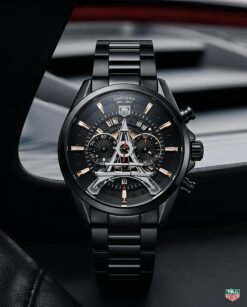 Tag Heuee_r Carrera Paris EiffelTower Full Black