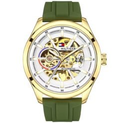 Tommmy Hilfige_r Automatic Silicon Green-Gold-White