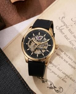 Tommmy Hilfige_r Automatic Silicon Black-Gold