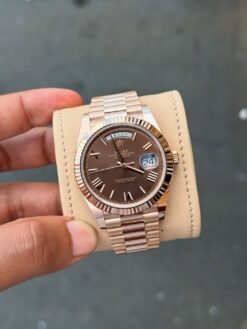 Rolee_x Oyster Perpetual Day Date 40 Battery Copper Brown