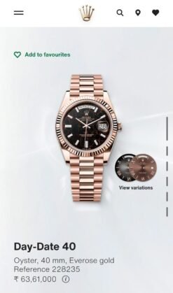 Rolee_x Oyster Perpetual Day Date 40 Battery Copper-Brown