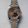 Rolee_x Oyster Perpetual Date Just 2Ton Copper Brown Diamond